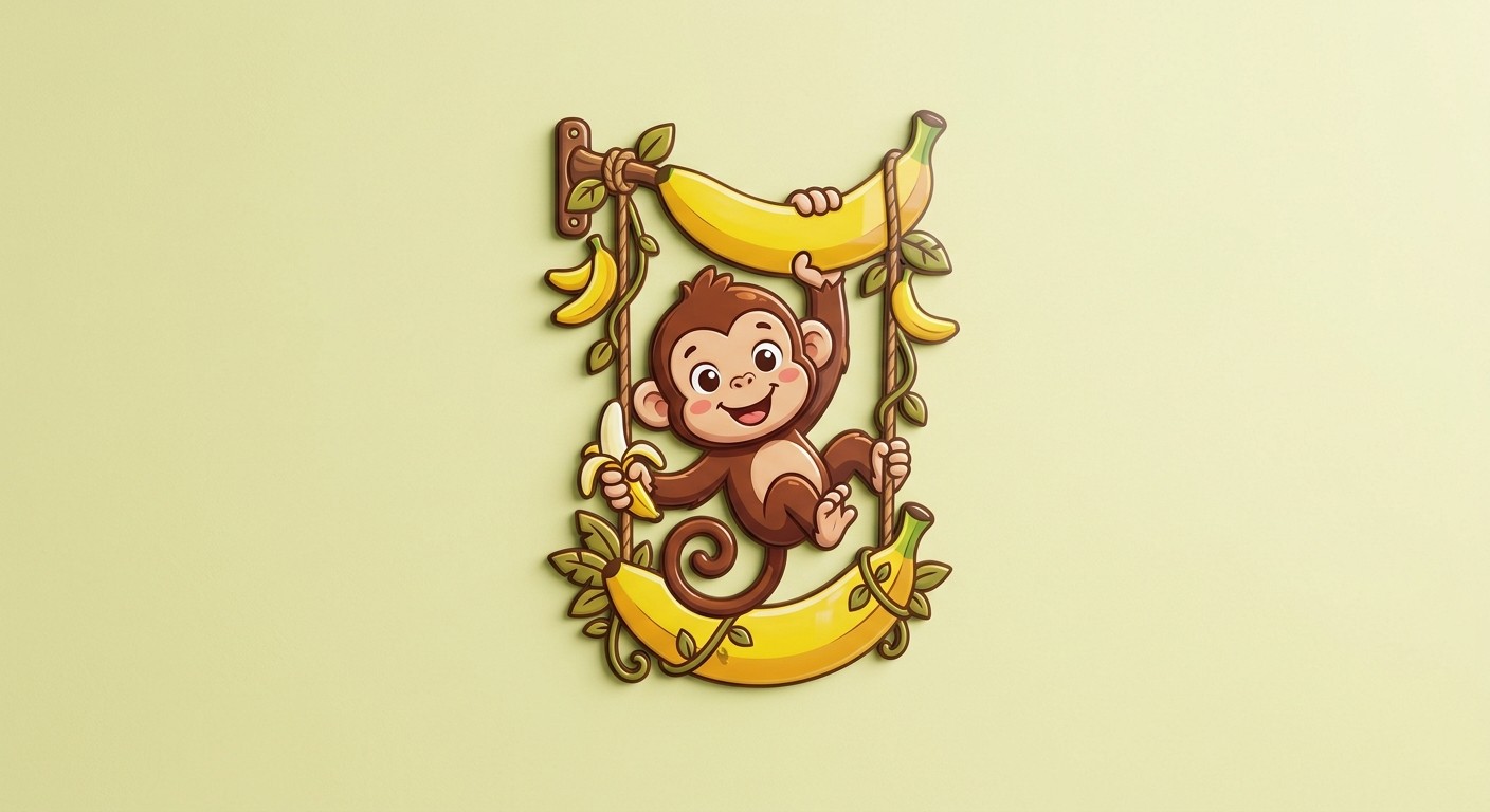Von der Wand ins Herz: Banane- &amp; Affen-Wanddeko für Ihr Zuhause