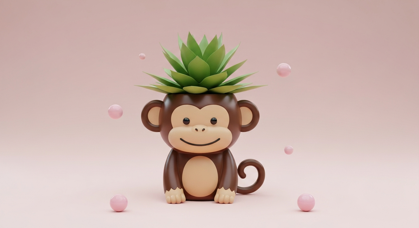 Affenstarker DIY-Pflanztopf 'Jungle Guardian'