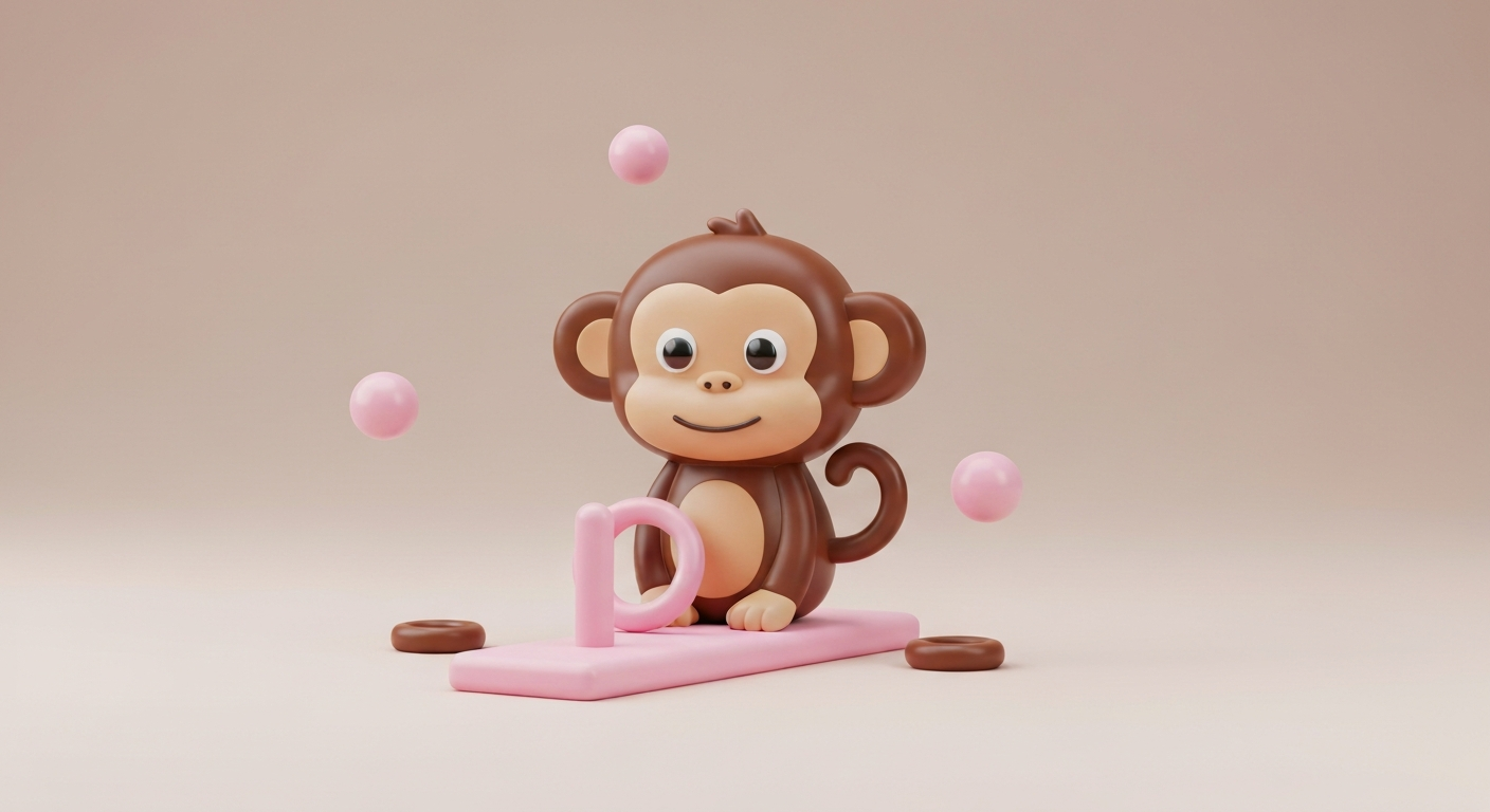 Affenstarker Pop-Art-Ringwurf 'Gorilla Grab'