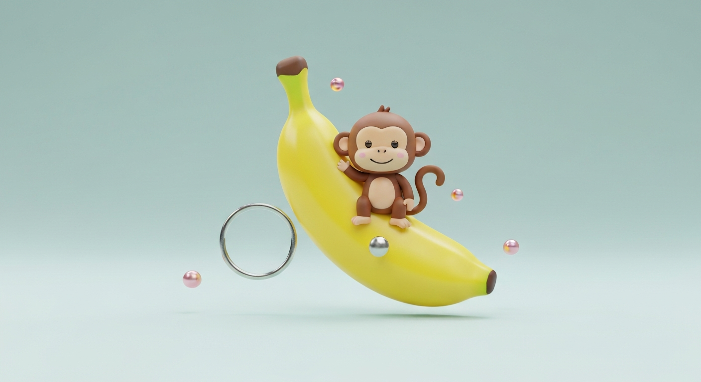 Affenstarkes Bananen-Schlüsselbrett aus Holz