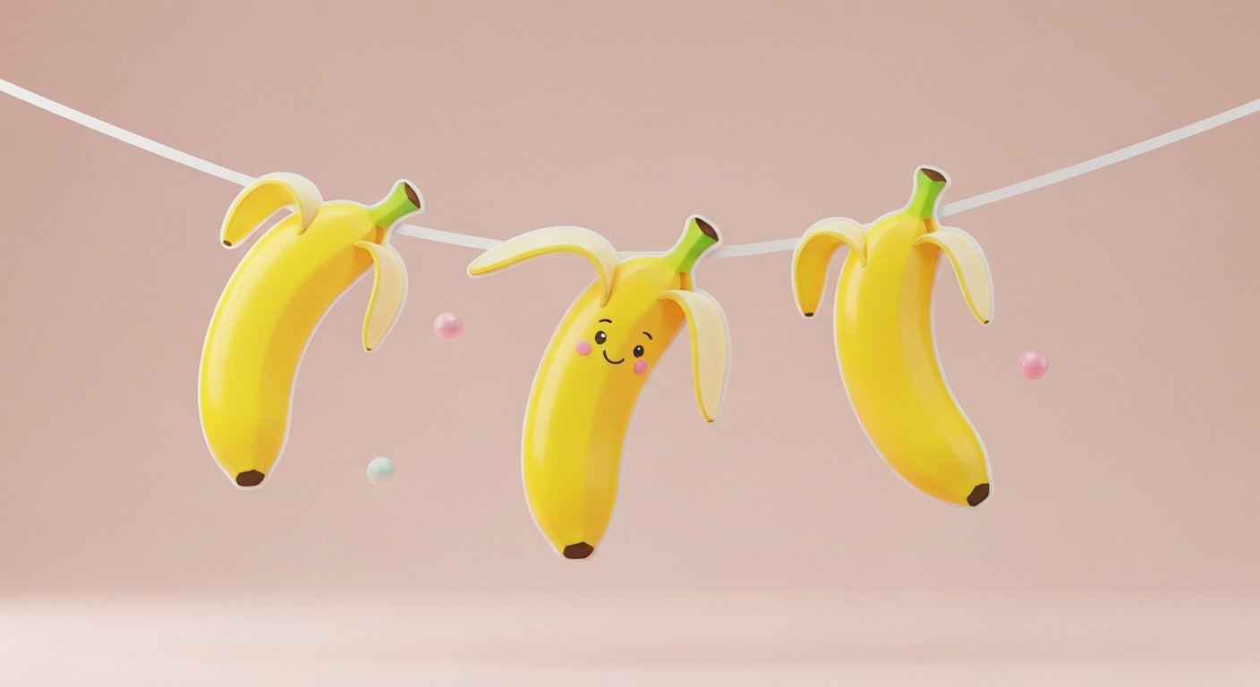 Bananen-Pop-Art-Girlande für Ihre Sommerparty