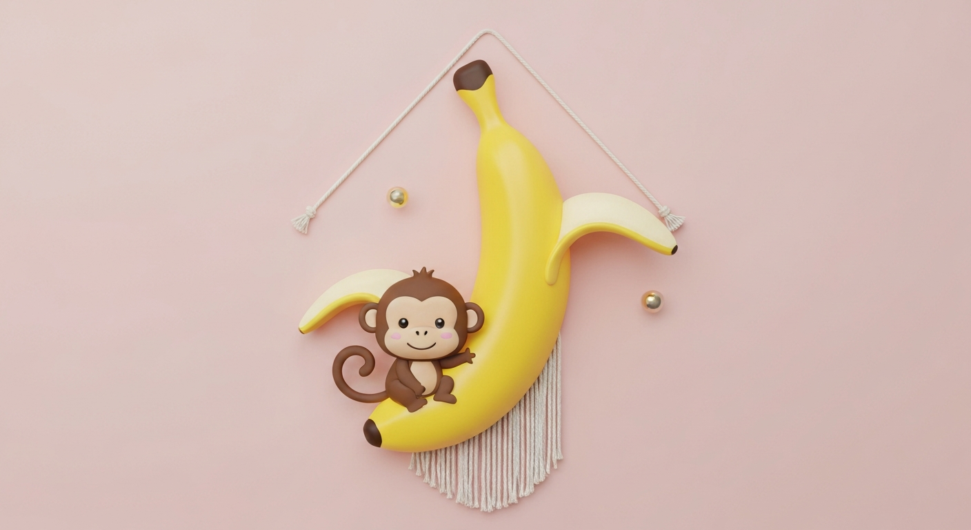 Boho-Bananen-Makramee-Wandbehang 'Jungle Dream'