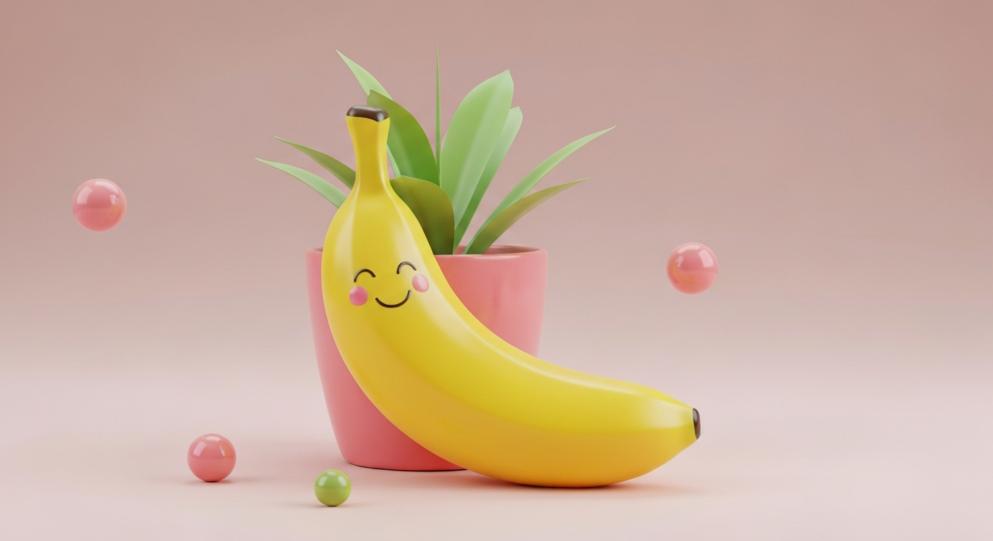 Pop-Art Bananen-Pflanztopf 'Tropical Groove'