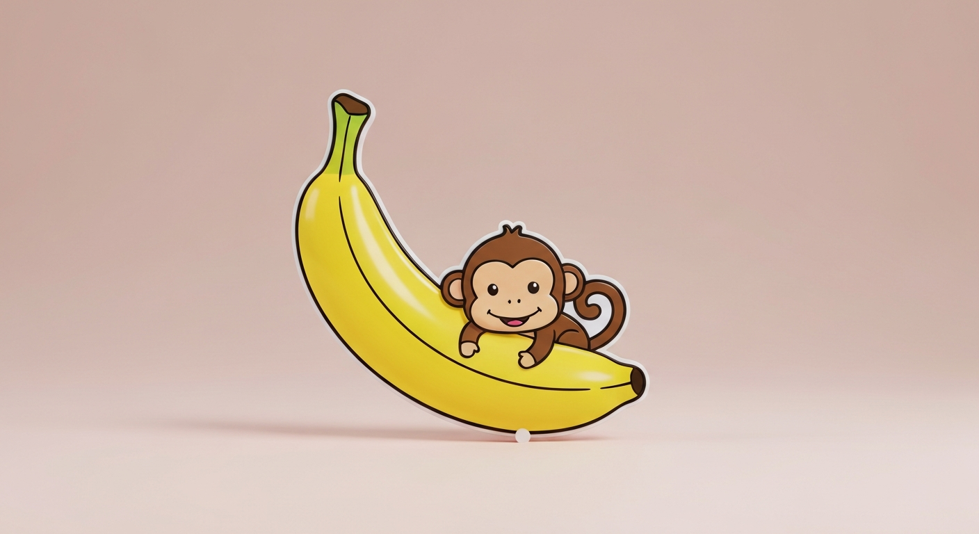 Pop-Art Bananen-Wandschild 'Tropical Vibes'