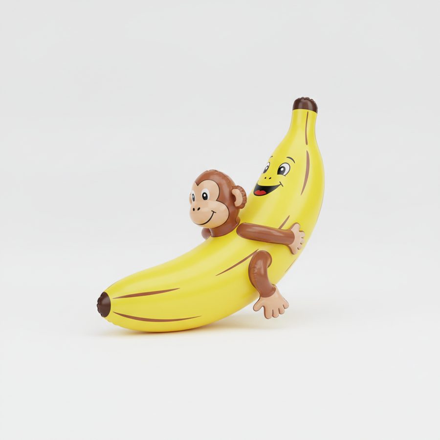 Guirca Fiestas GUI18402 - aufblasbare Banane, 70 cm, Yellow