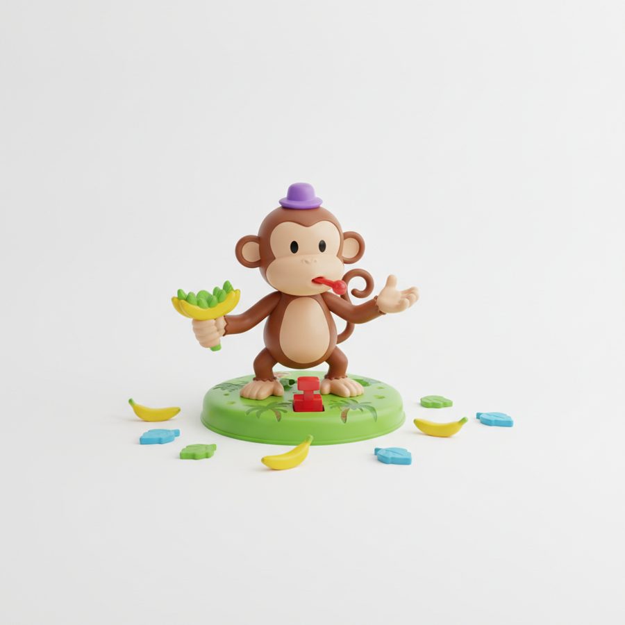 Jakks 152714 – Pull My Finger, Affen-Spiel (elektronisch)