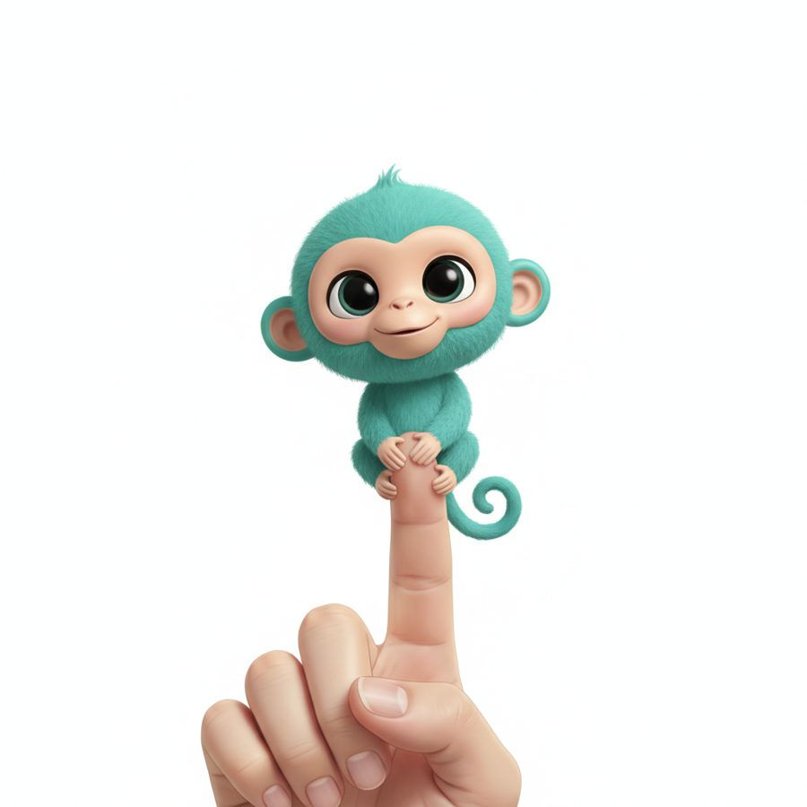 Fingerlings 2.0 Monkey Teal - AVA