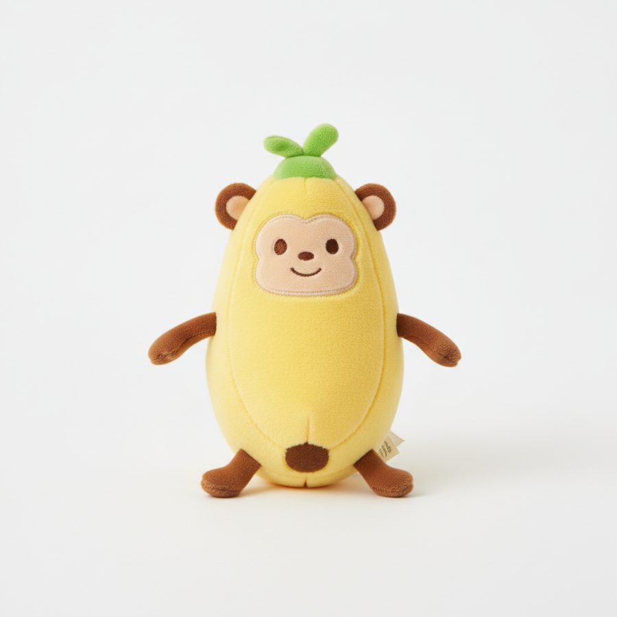 Aurora, 33772, Palm Pals Gwen Banane, Plüschtier, Gelb, 13cm