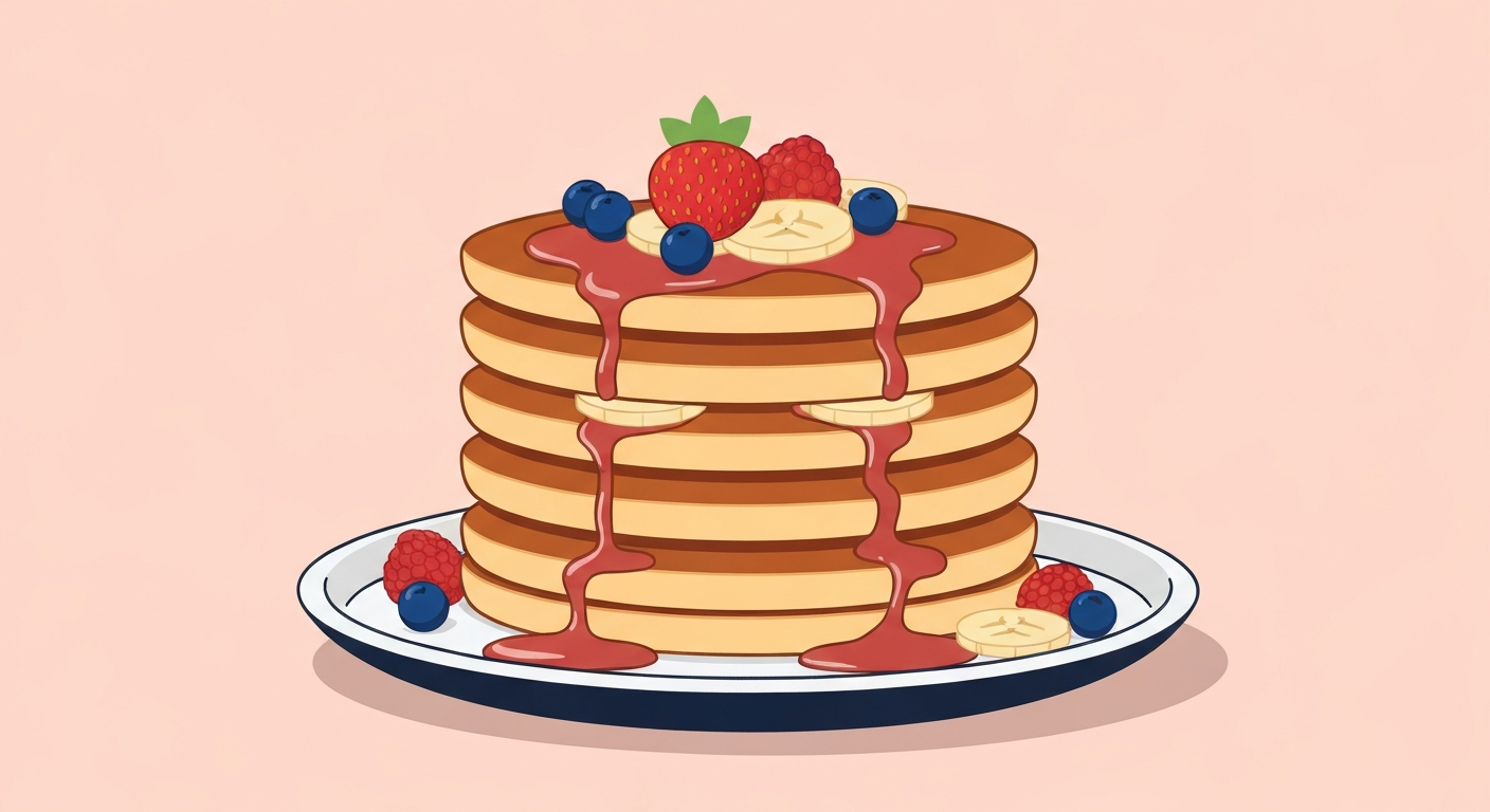 Bananen-Blaubeer-Pancakes-Kuchen – Süße ohne Reue