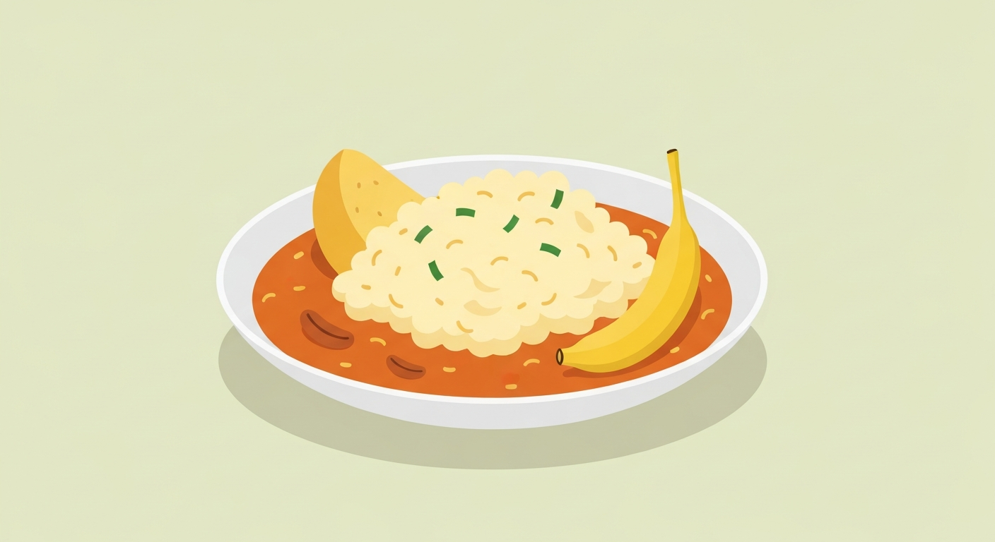 Bananen-Curry-Bällchen mit Kokos-Dip