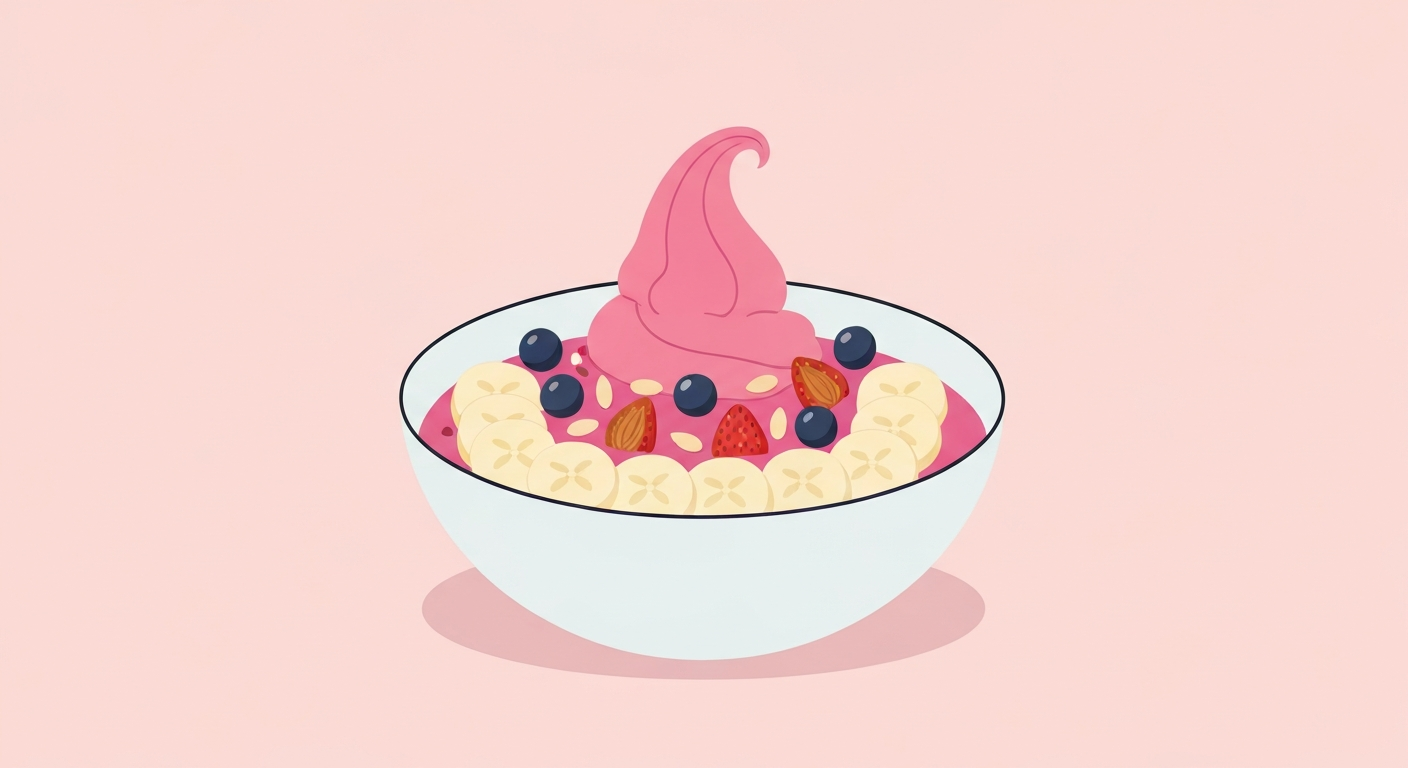 Bananen-Erdbeer-Wolken-Nicecream