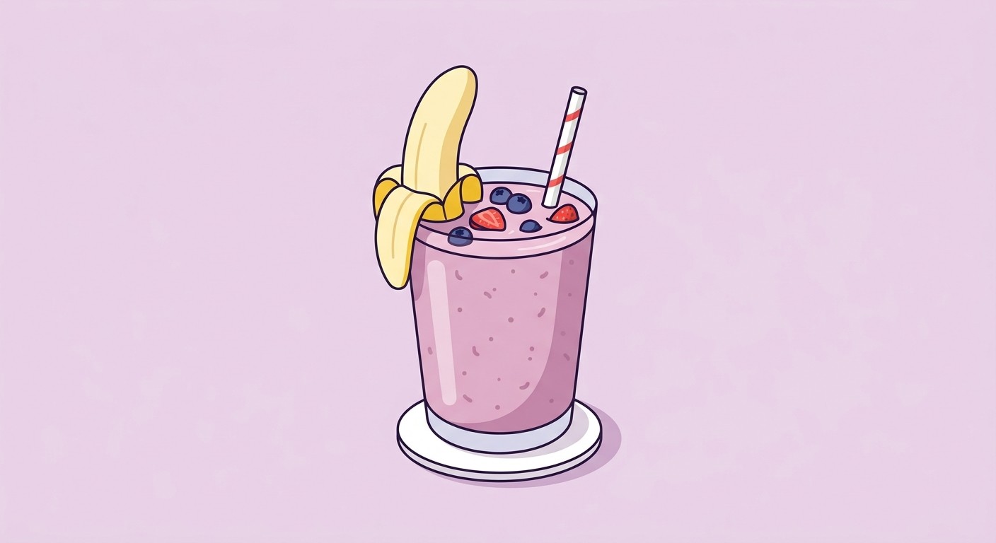 Bananen-Erdbeer-Wolken-Shake