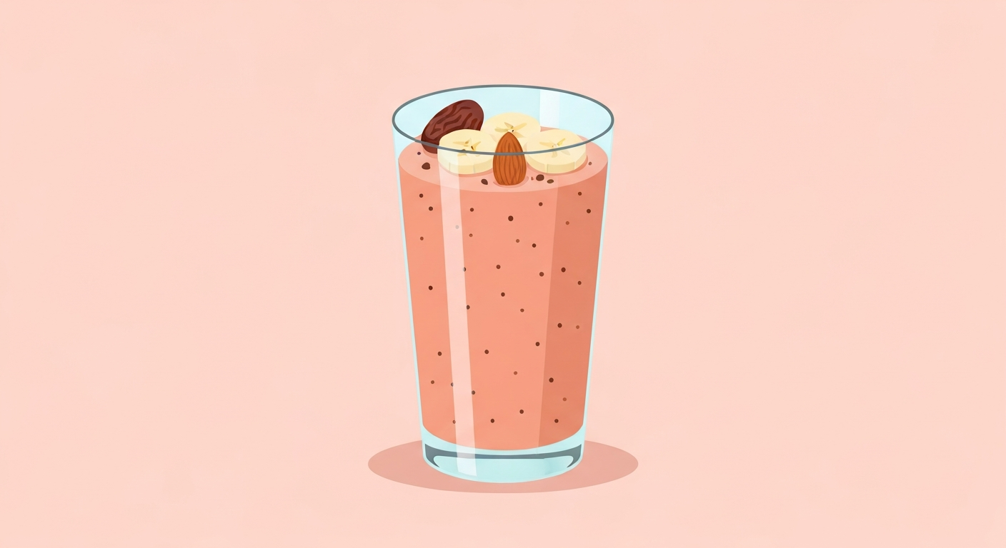 Bananen-Mandel-Traum-Smoothie mit Dattel-Power