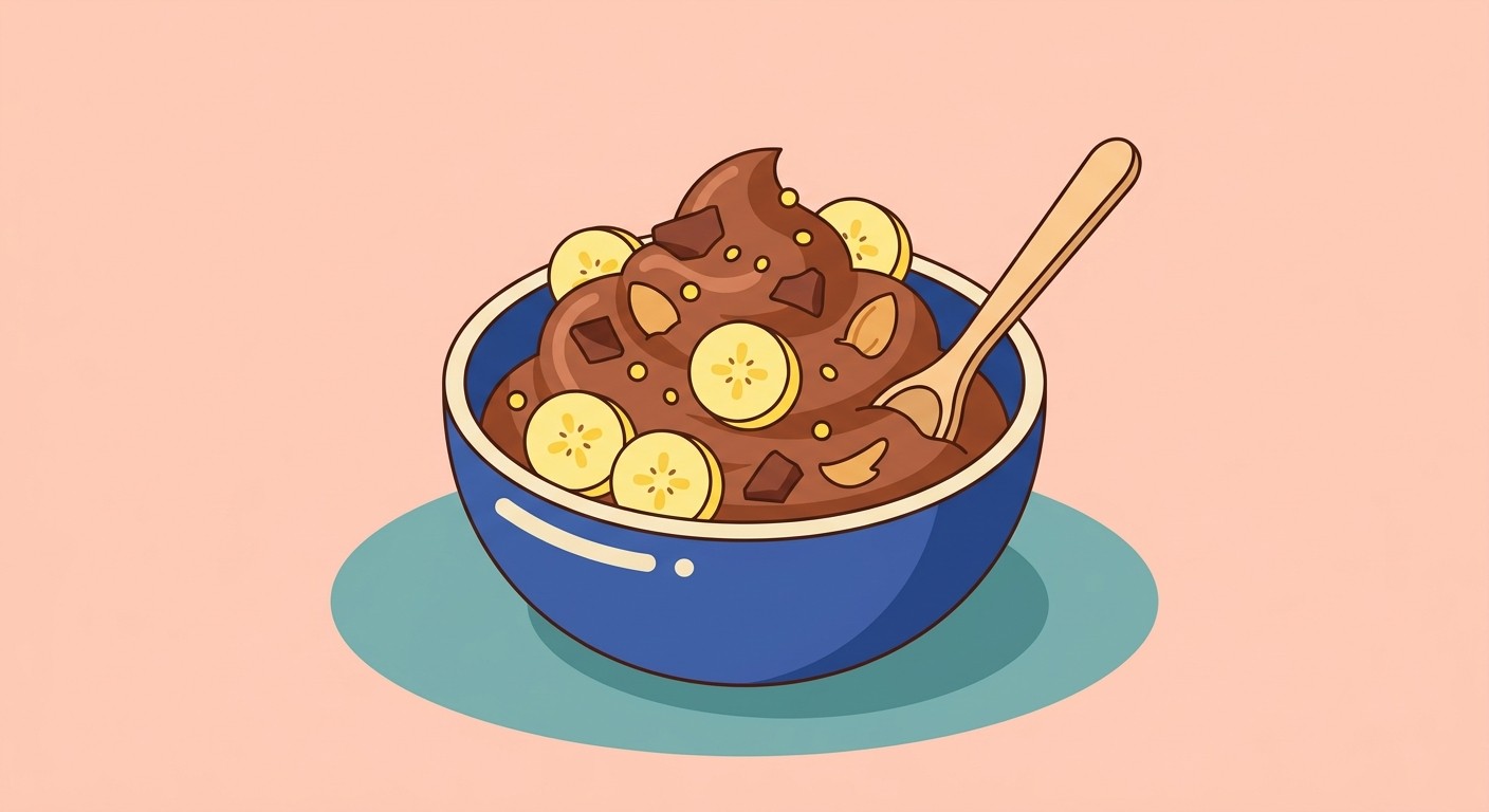 Bananen-Mokka-Nicecream mit Espresso-Crunch