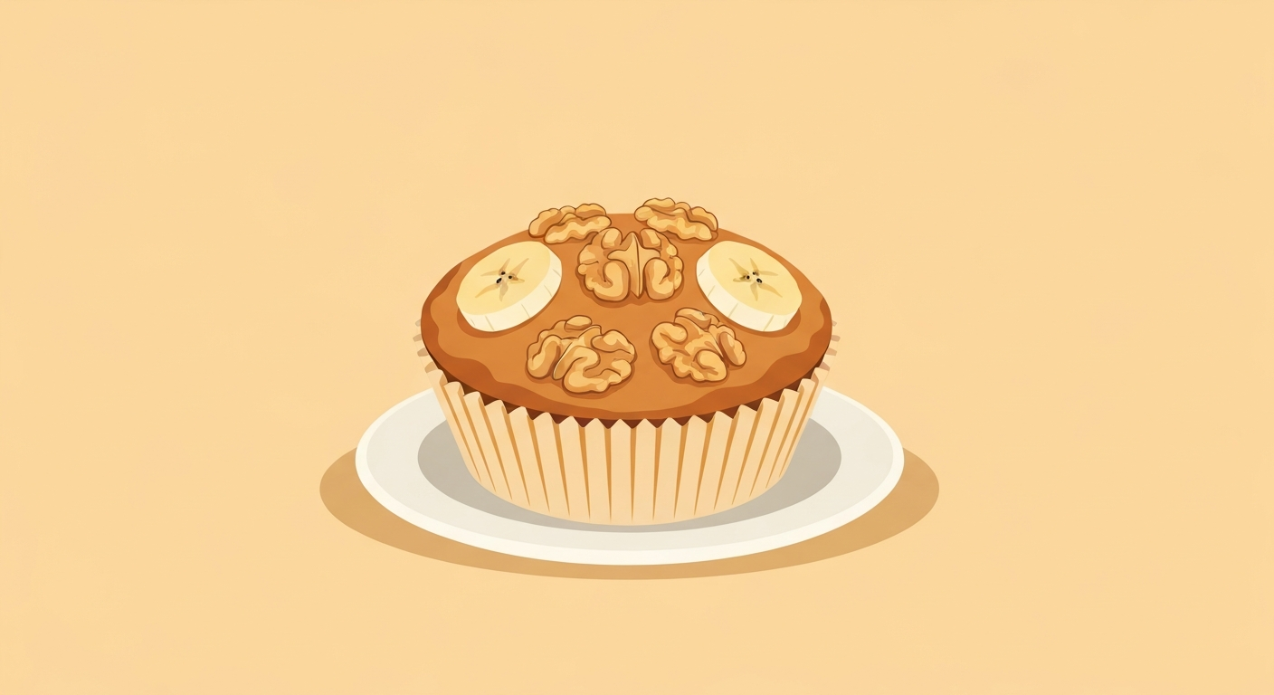 Bananen-Walnuss-Muffins