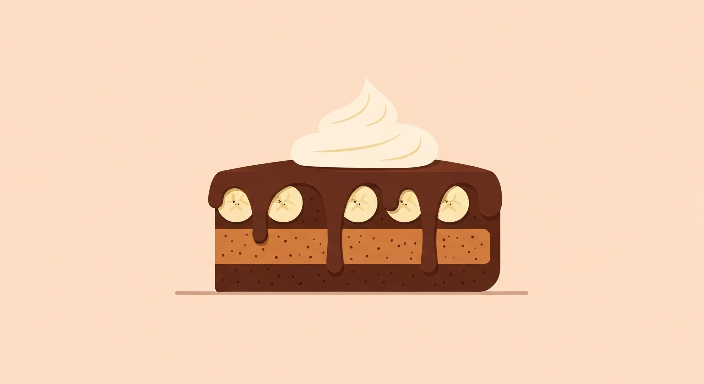 Bananenkuchen mit Walnüssen und Schokostückchen