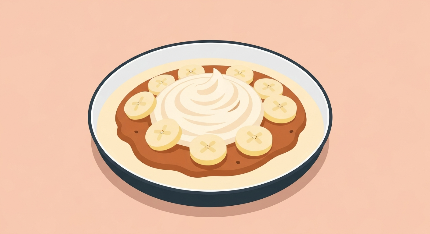 Bananenpudding ohne Backen