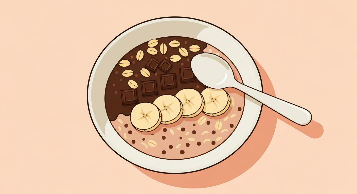 Cremiger Schoko-Bananen-Traum mit Hafermilch