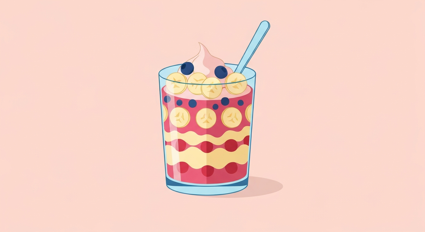 ExtraBanana-Nicecream-Trio im Glas
