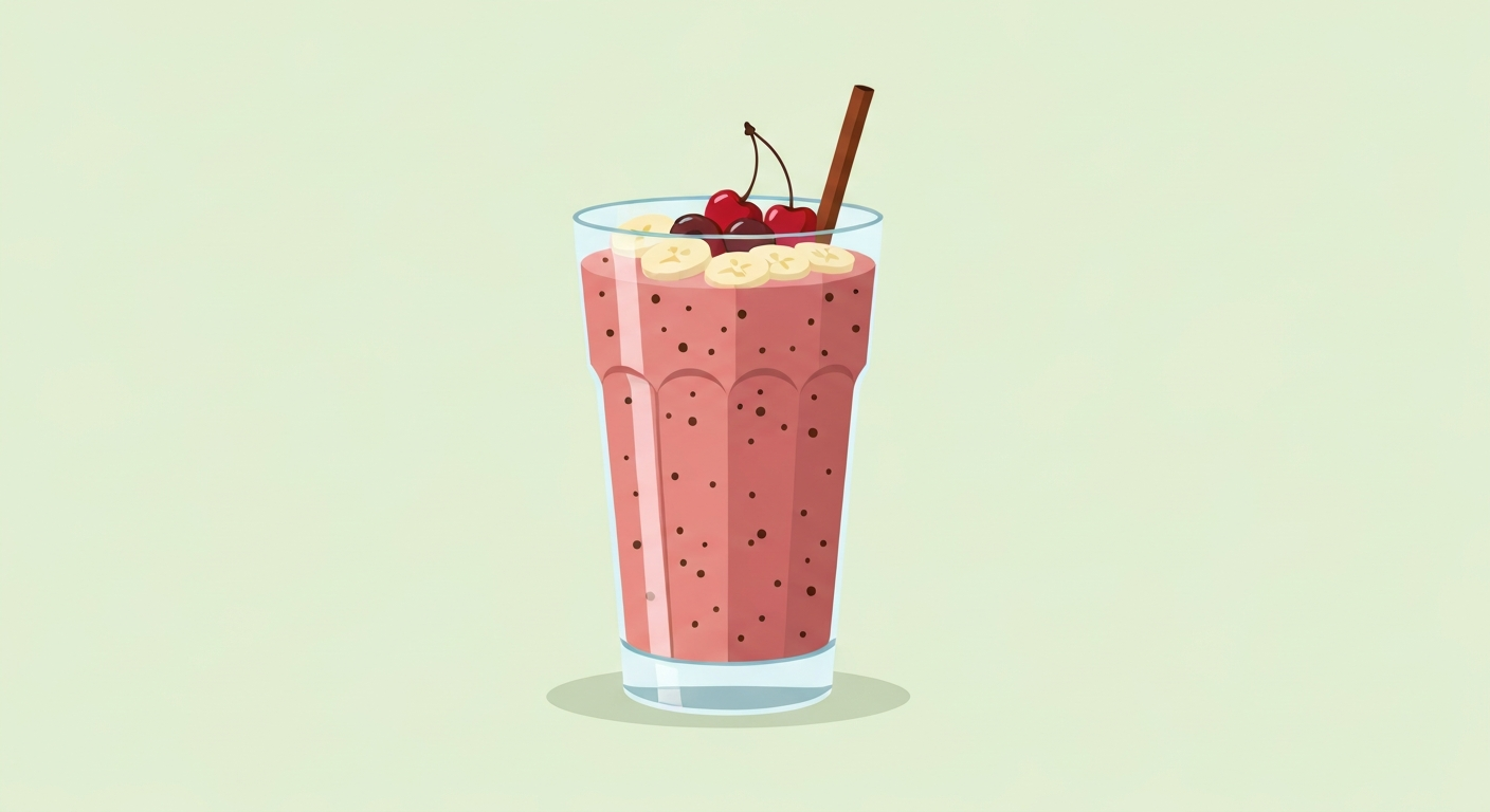 ExtraBanana-Schoko-Kirsch-Smoothie für warme Tage