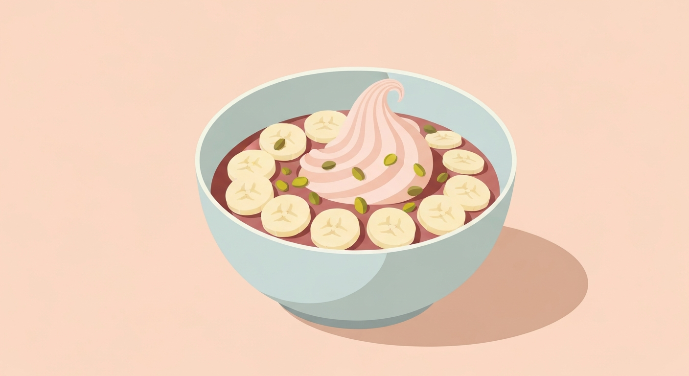 Himmlische Bananen-Kardamom-Nicecream mit Pistazien
