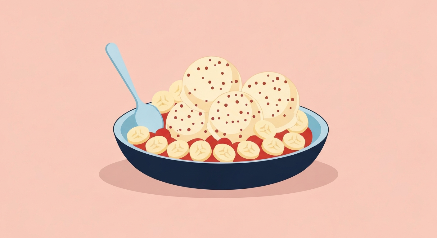 Protein-Power-Bananen-Nicecream mit Erdnuss-Swirl