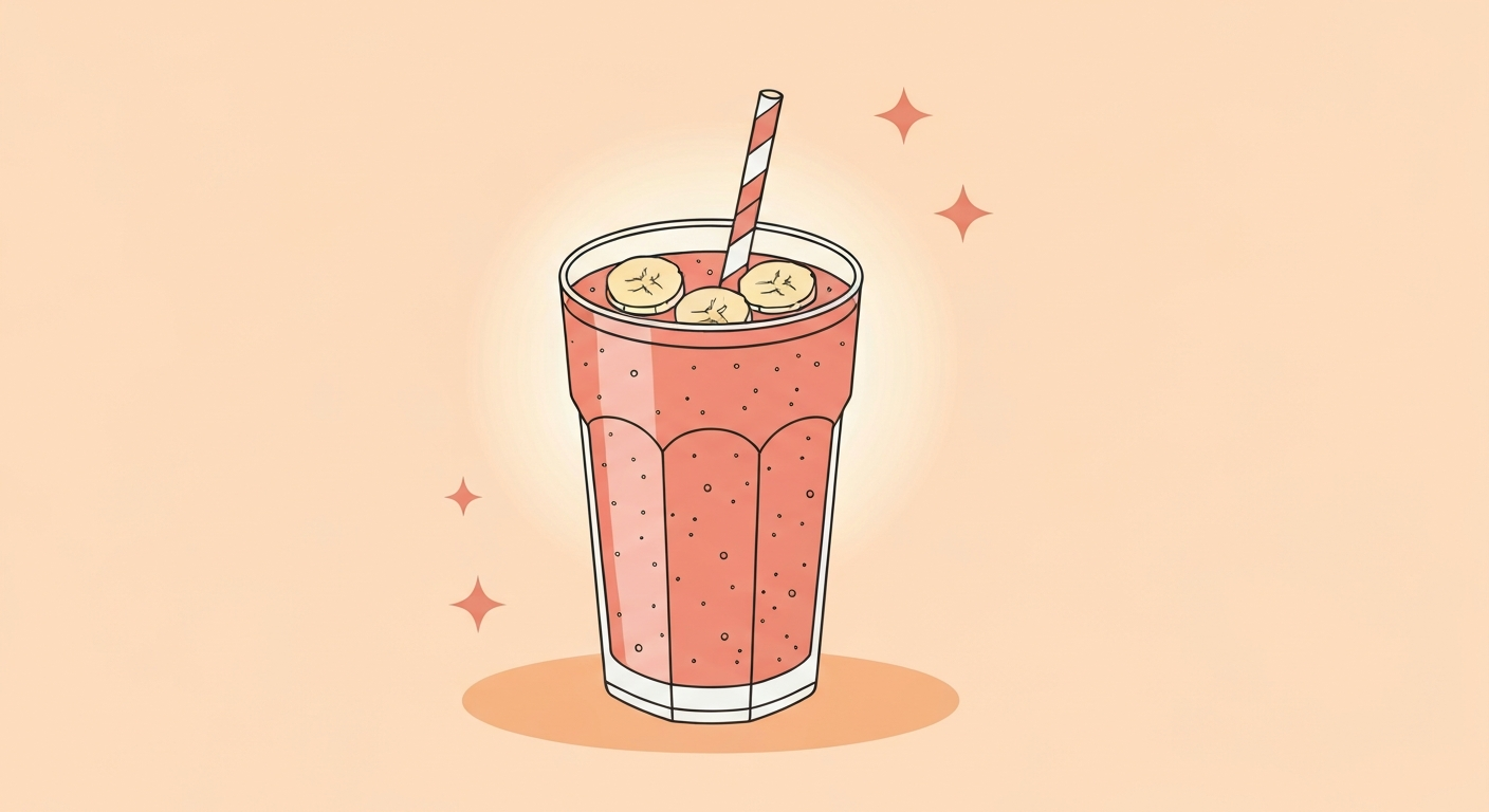 Samtiger Bananen-Brombeer-Shake