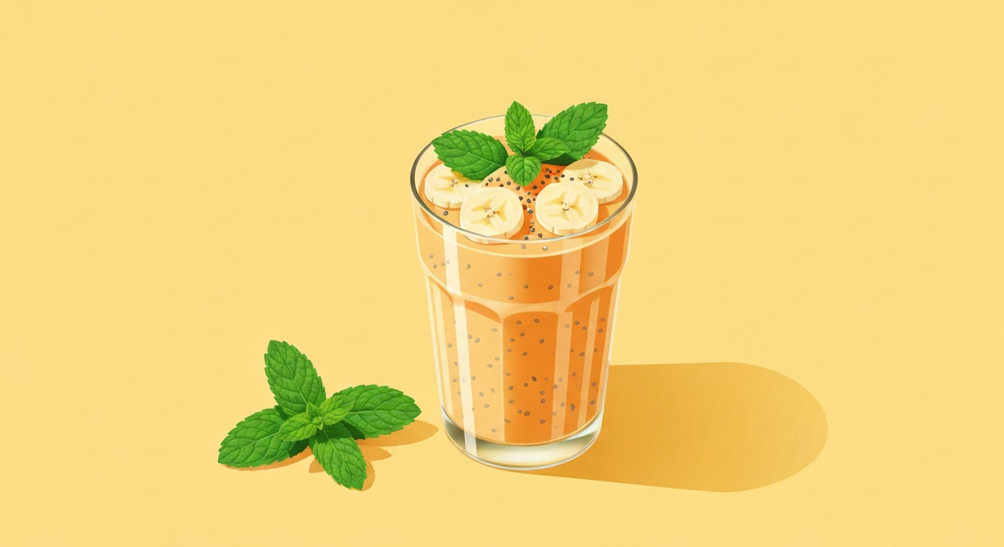 Samtiger Bananen-Kaffee-Kick-Smoothie
