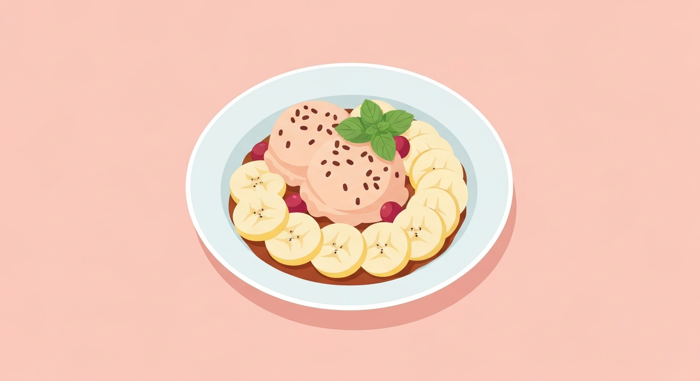 Schoko-Bananen-Traum-Creamy mit Heidelbeer-Kick