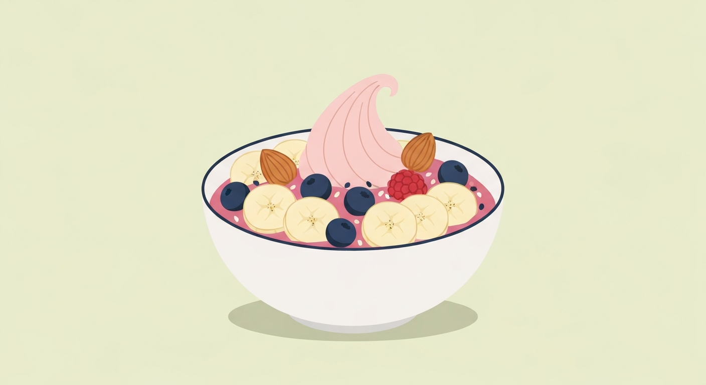 Sommerliche Bananen-Beeren-Nicecream-Torte