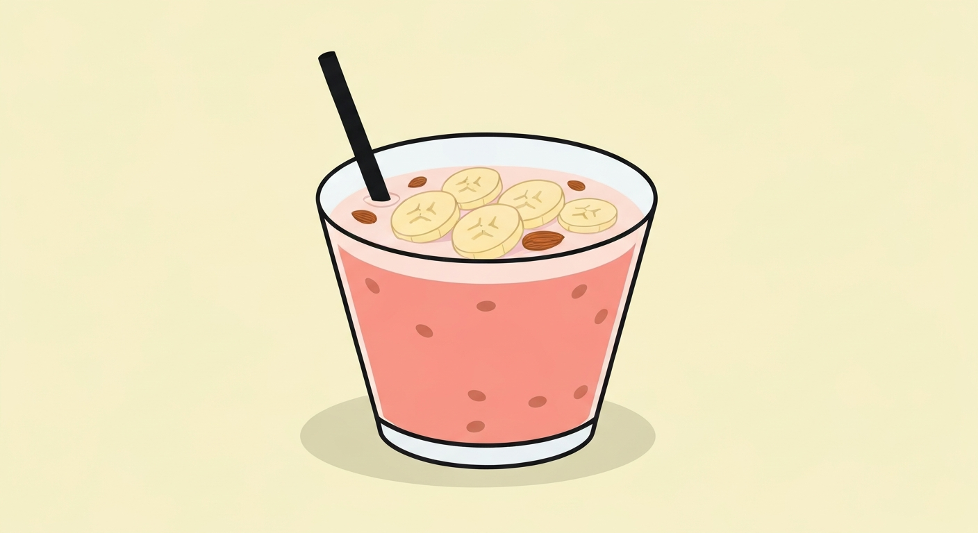 Sonnengeküsster Bananen-Mango-Lassi (glutenfrei)