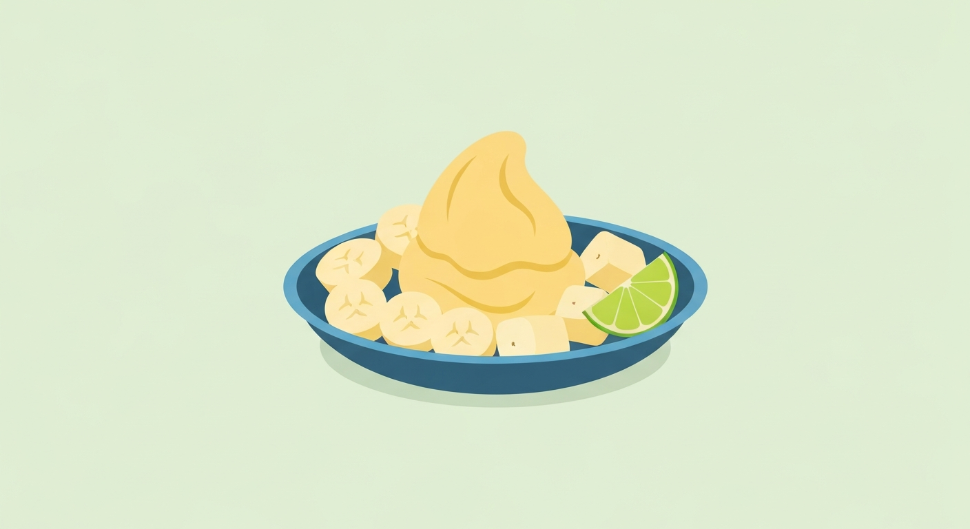 Tropische Bananen-Kokos-Bites