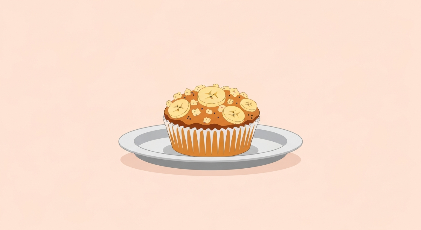 Vegane Bananen-Zitronen-Muffins mit Mohn-Crunch