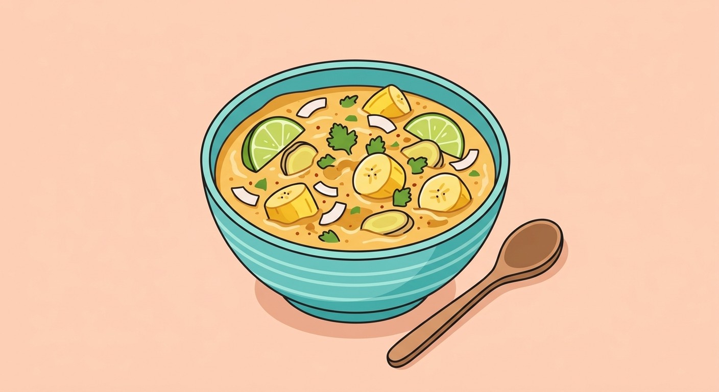 Würzige Kochbananen-Curry-Päckchen aus dem Ofen