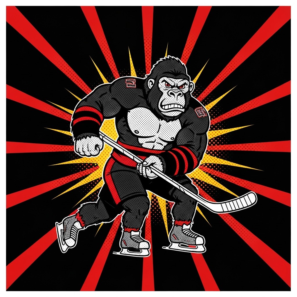 Pop-Art: Amarillo Gorillas