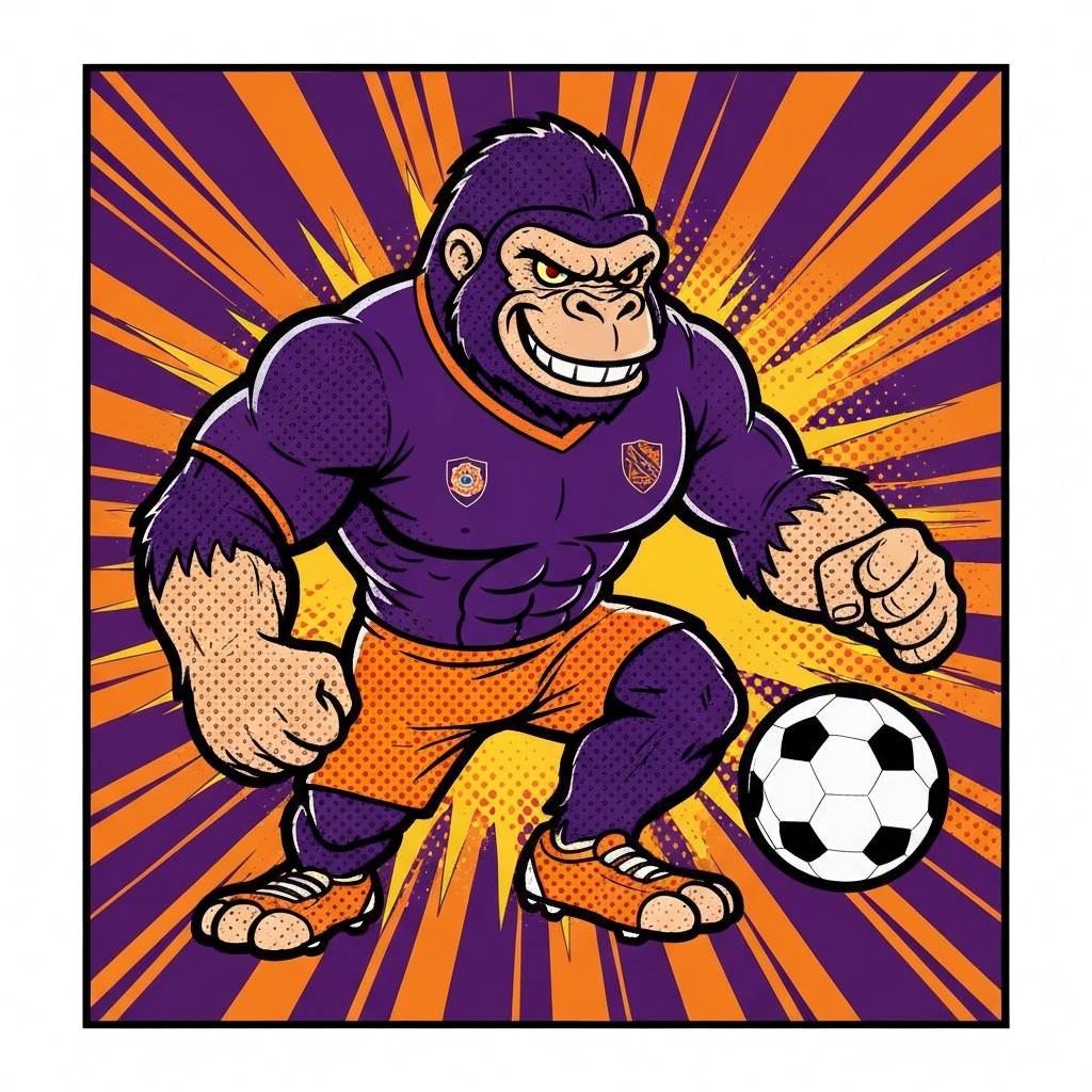 Pop-Art: Perth Glory – George the Gorilla