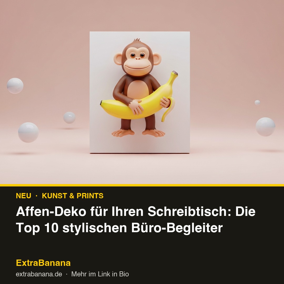 Affen-Deko für Ihren Schreibtisch: Die Top 10 stylischen Büro-Begleiter