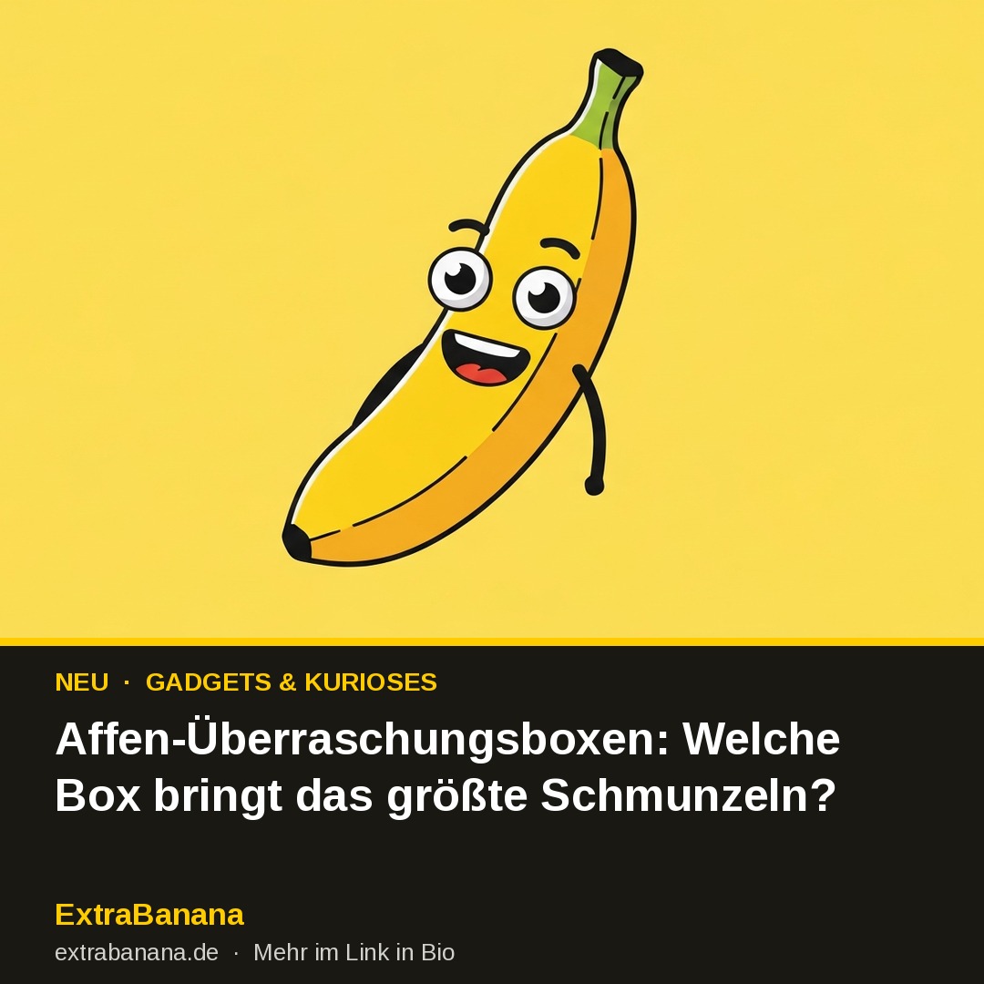 Affen-Überraschungsboxen: Welche Box bringt das größte Schmunzeln?