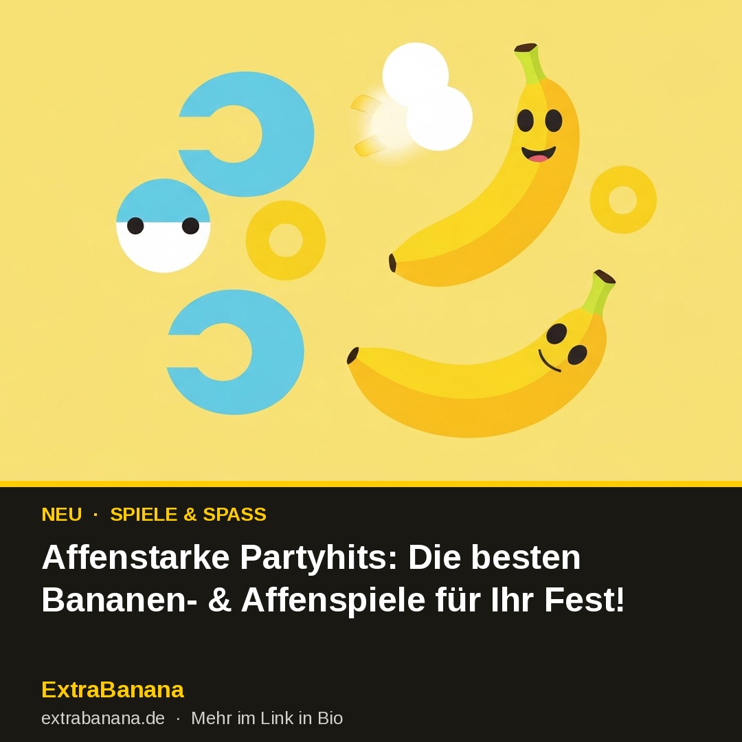 Affenstarke Partyhits: Die besten Bananen- & Affenspiele für Ihr Fest!