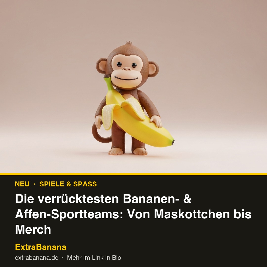 Die verrücktesten Bananen- &amp; Affen-Sportteams: Von Maskottchen bis Merch