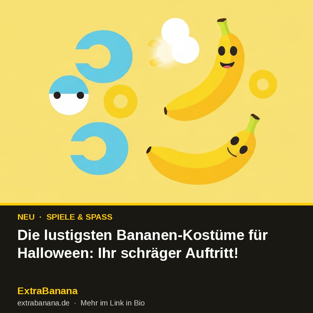 Die lustigsten Bananen-Kostüme für Halloween: Ihr schräger Auftritt!